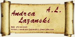 Andrea Lazanski vizit kartica